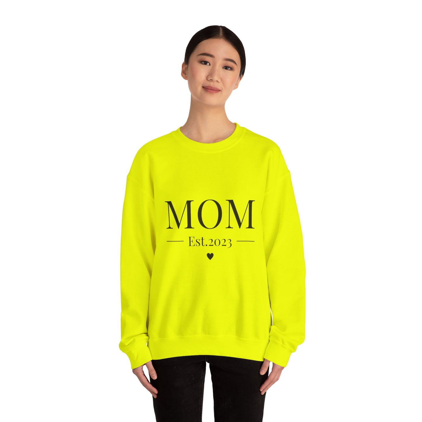 Mom Est. 2023 Crewneck Sweatshirt - Perfect Gift for New Moms