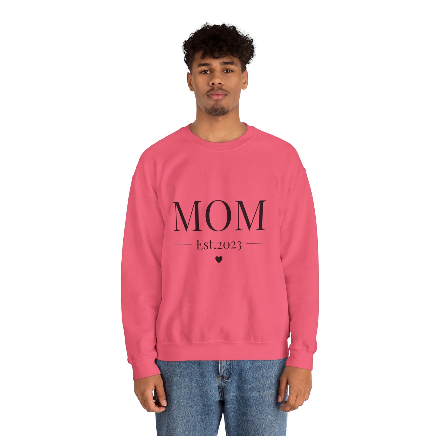 Mom Est. 2023 Crewneck Sweatshirt - Perfect Gift for New Moms