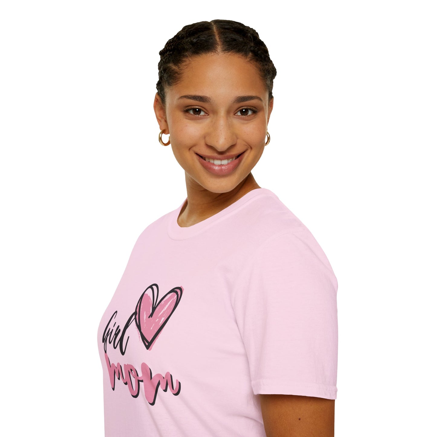 Girl Love Mom T-Shirt | Unisex Softstyle Tee for Mother's Day