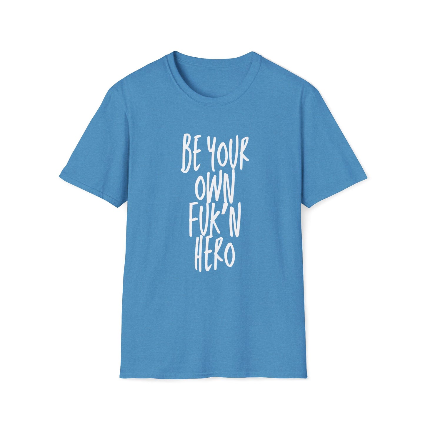 Be Your Own Hero Unisex Softstyle T-Shirt, Casual Graphic Tee, Comfortable Daily Wear, Great for Gifting, Perfect for Holidays