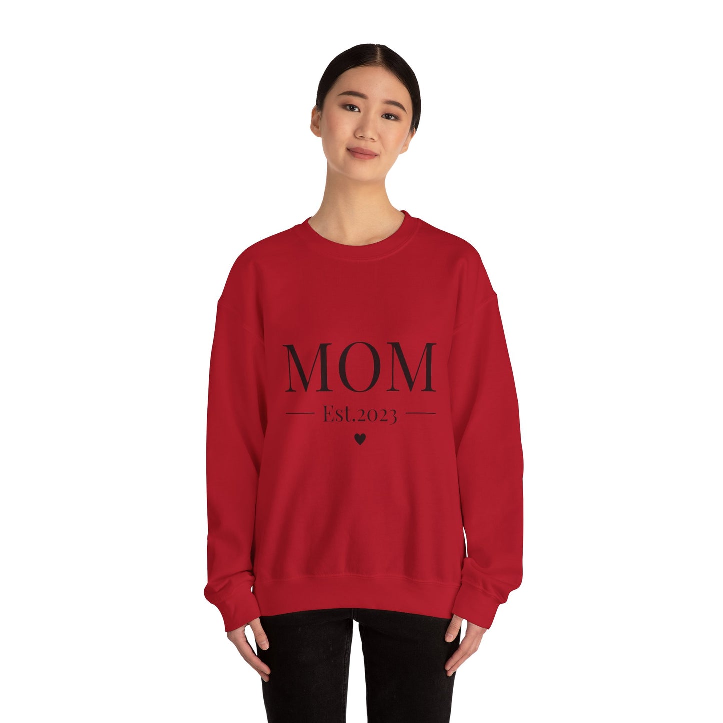 Mom Est. 2023 Crewneck Sweatshirt - Perfect Gift for New Moms