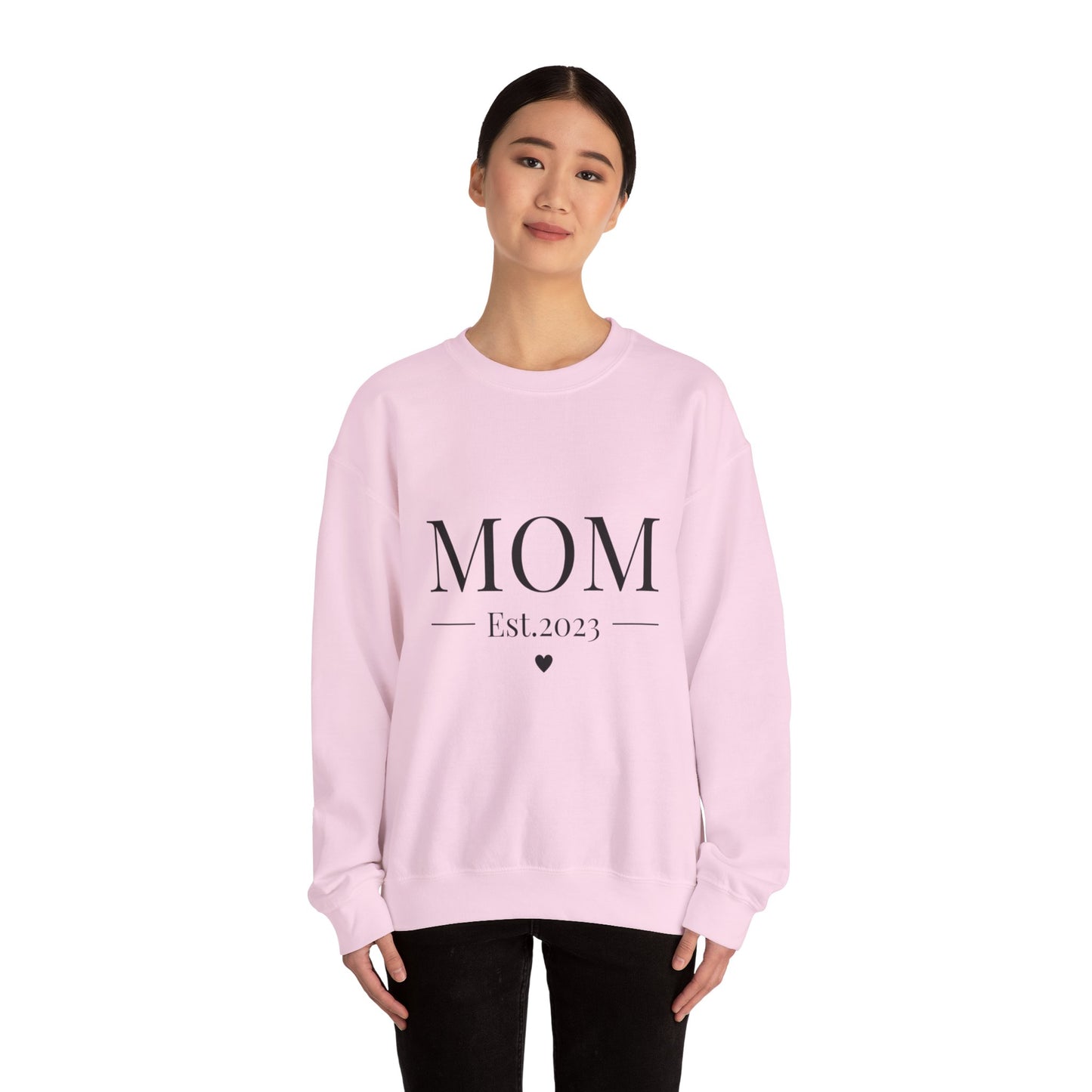 Mom Est. 2023 Crewneck Sweatshirt - Perfect Gift for New Moms