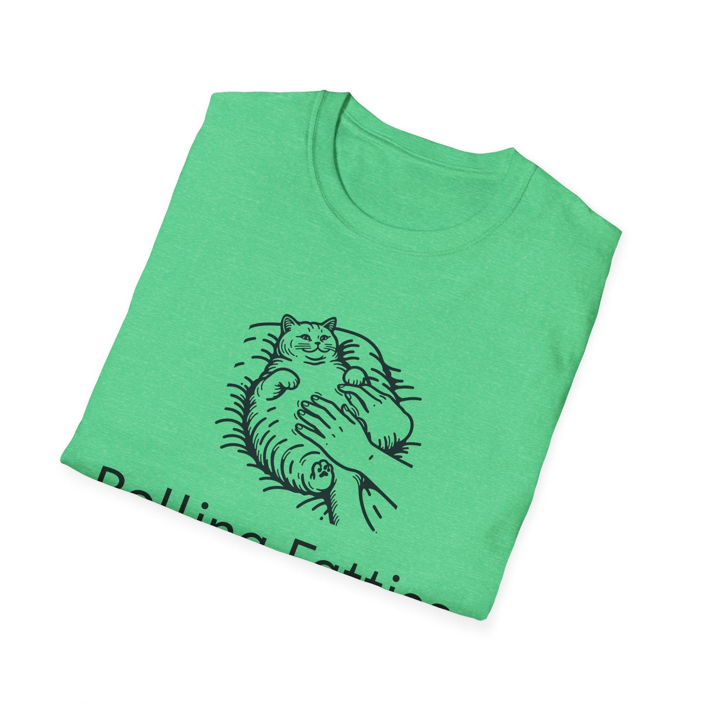 Rolling Fatties Unisex Softstyle T-Shirt, Funny Graphic Tee, Casual Wear, Gift for Hippies, Unique Gift, Birthday Apparel