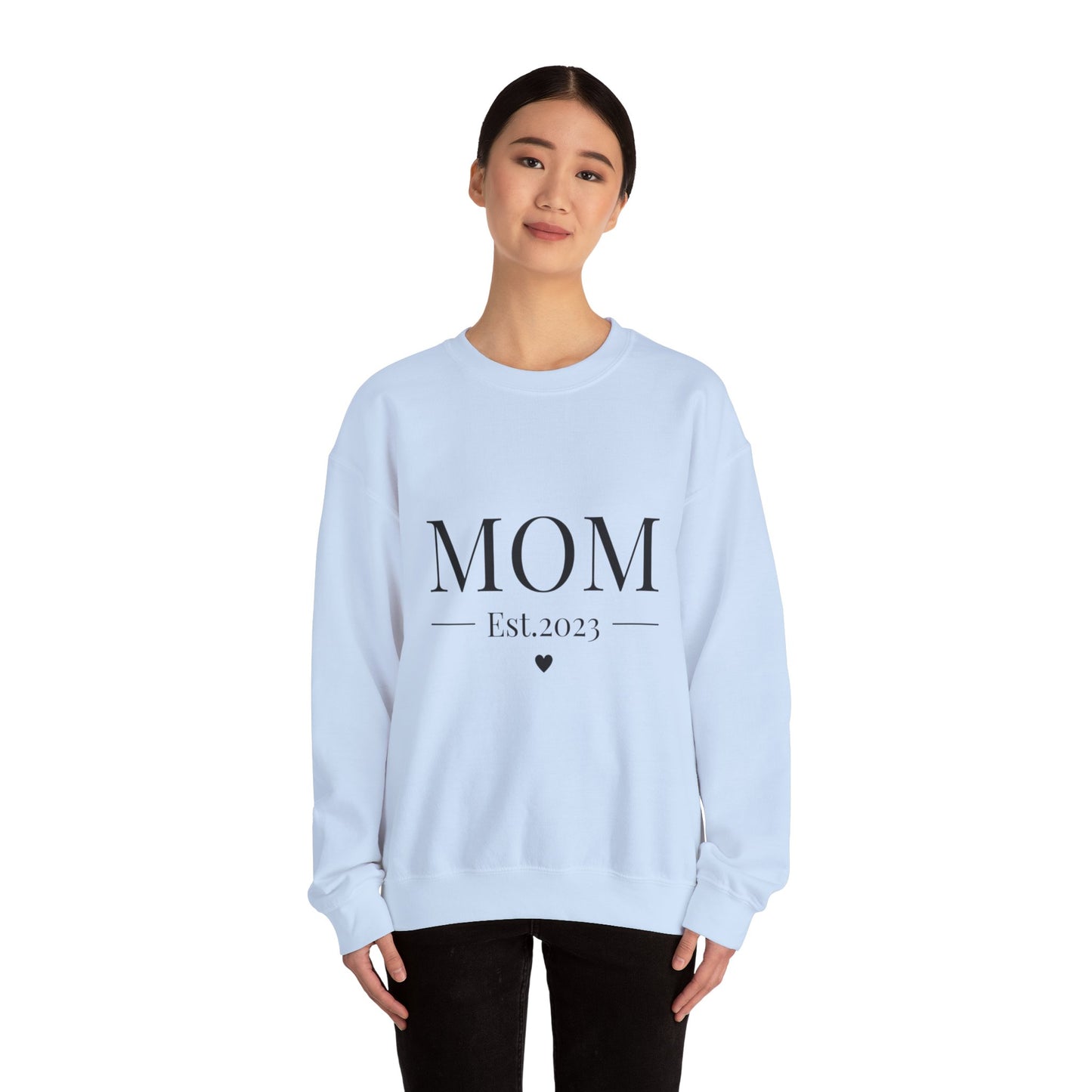 Mom Est. 2023 Crewneck Sweatshirt - Perfect Gift for New Moms