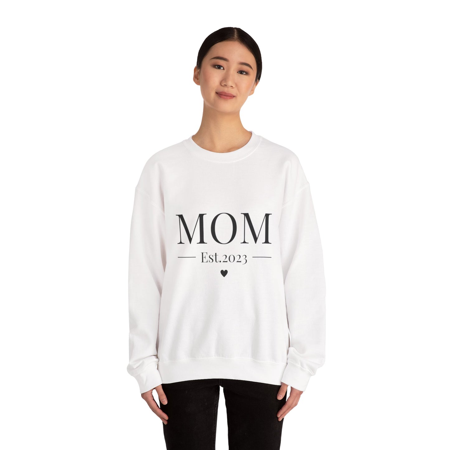Mom Est. 2023 Crewneck Sweatshirt - Perfect Gift for New Moms