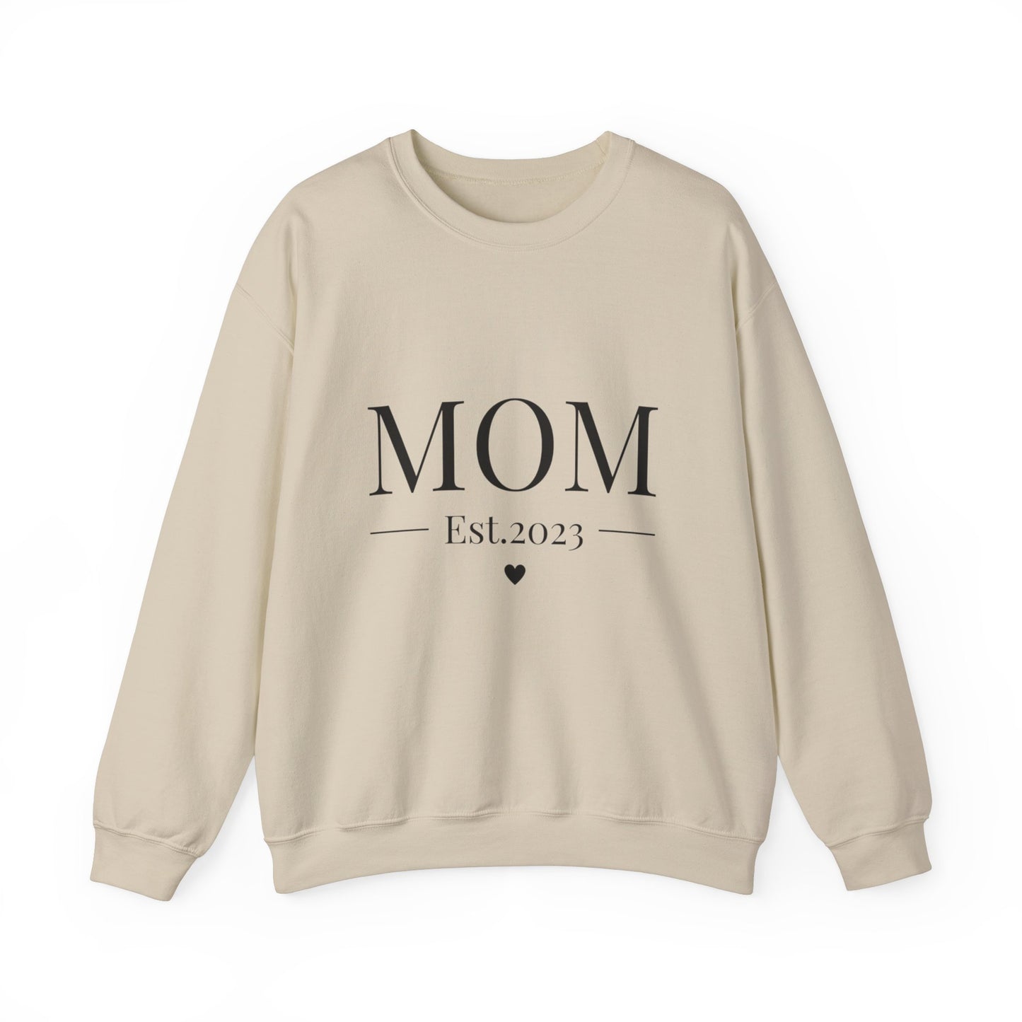 Mom Est. 2023 Crewneck Sweatshirt - Perfect Gift for New Moms