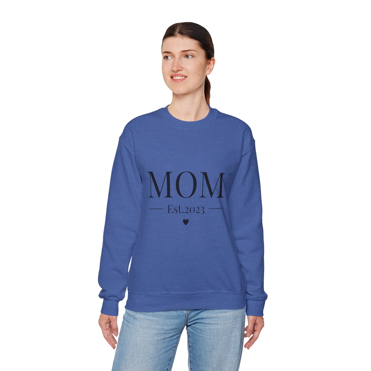 Mom Est. 2023 Crewneck Sweatshirt - Perfect Gift for New Moms