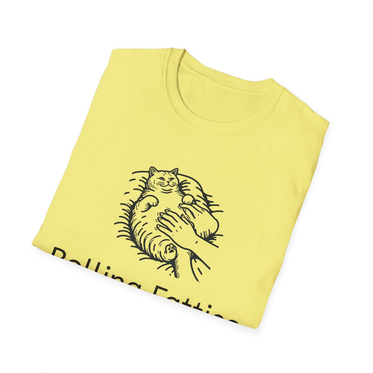 Rolling Fatties Unisex Softstyle T-Shirt, Funny Graphic Tee, Casual Wear, Gift for Hippies, Unique Gift, Birthday Apparel