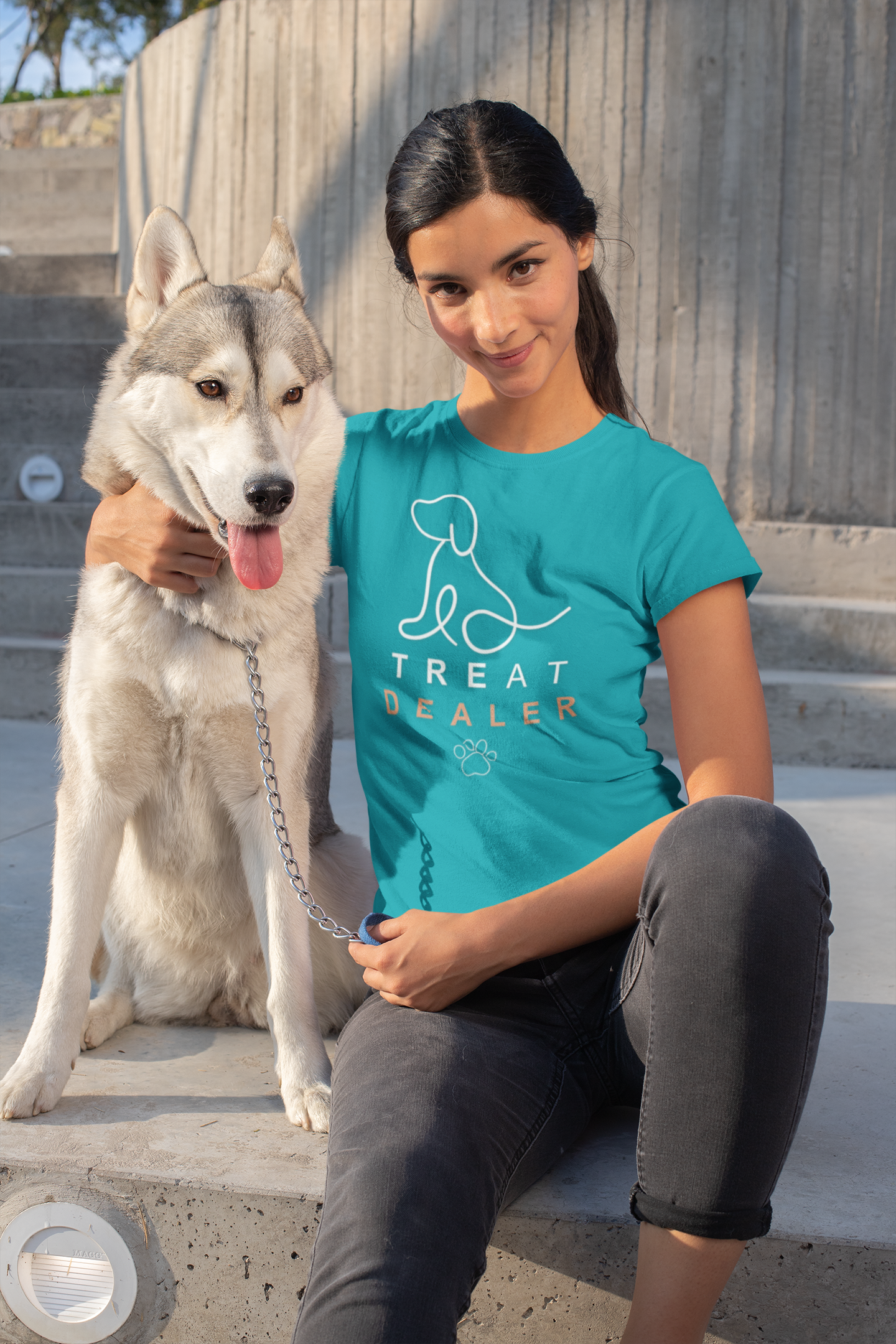 Treat Dealer Dog Lover's Unisex T-Shirt - 'Treat Dealer' Design, Pet Owner Gift, Cute Dog Apparel, Animal Lover Shirt, Dog Mom/Dad Tee, Casual Wear