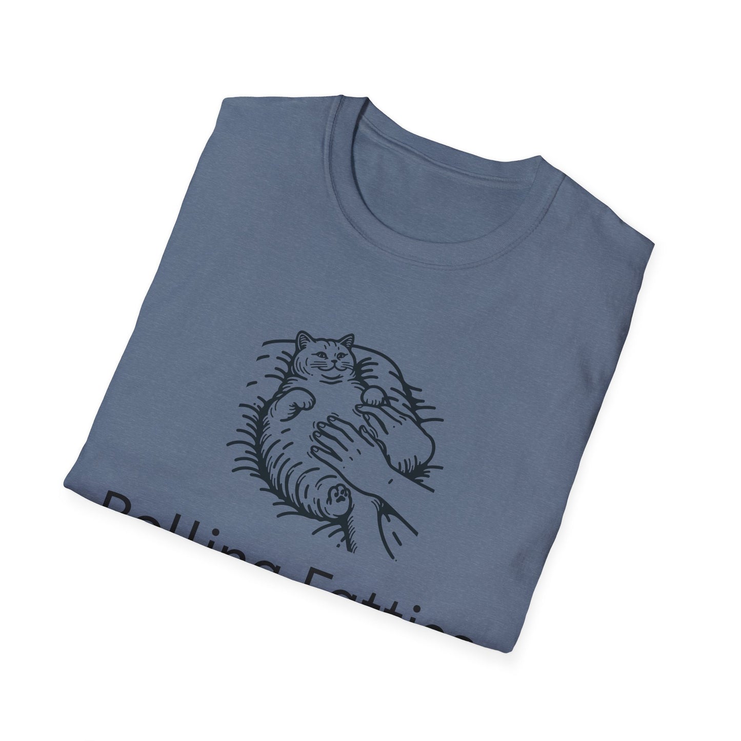 Rolling Fatties Unisex Softstyle T-Shirt, Funny Graphic Tee, Casual Wear, Gift for Hippies, Unique Gift, Birthday Apparel