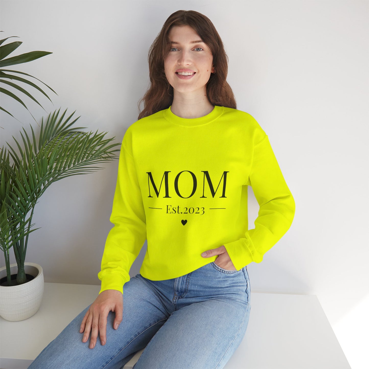 Mom Est. 2023 Crewneck Sweatshirt - Perfect Gift for New Moms