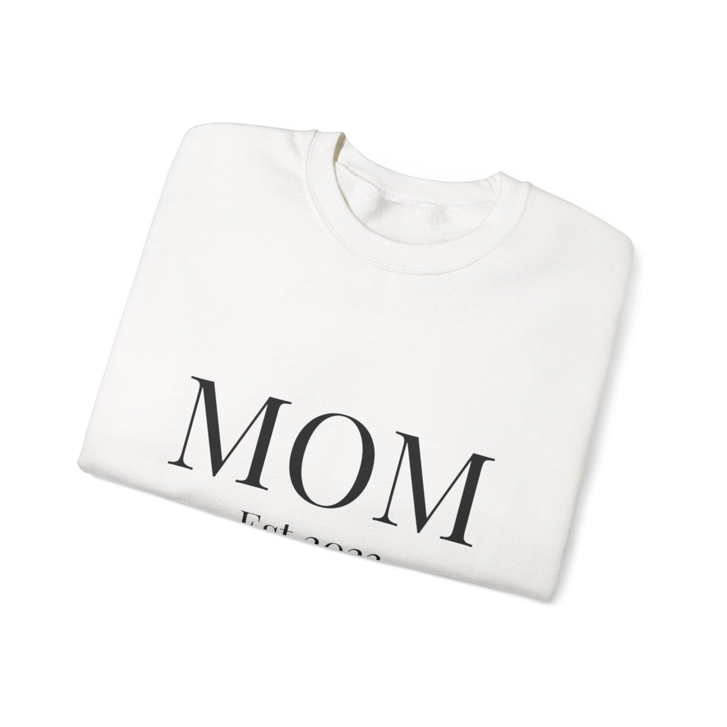 Mom Est. 2023 Crewneck Sweatshirt - Perfect Gift for New Moms