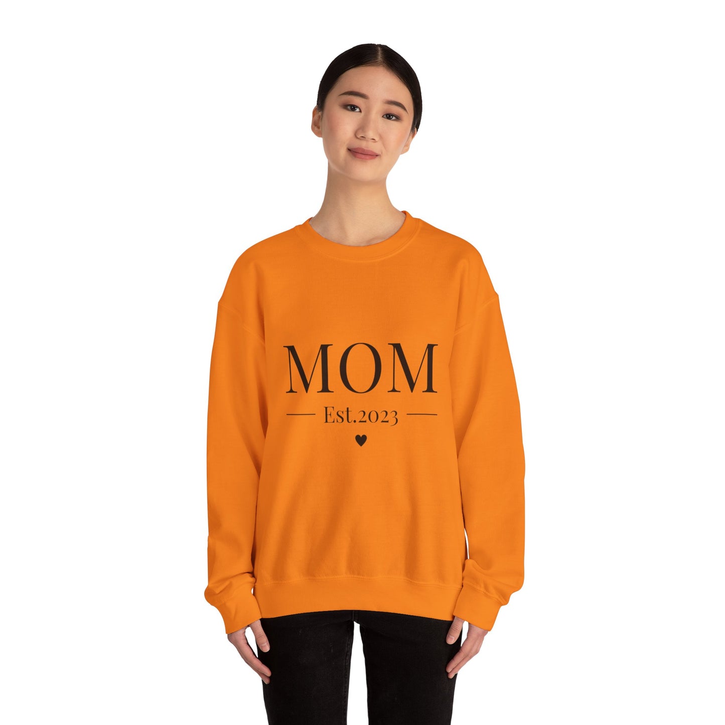 Mom Est. 2023 Crewneck Sweatshirt - Perfect Gift for New Moms