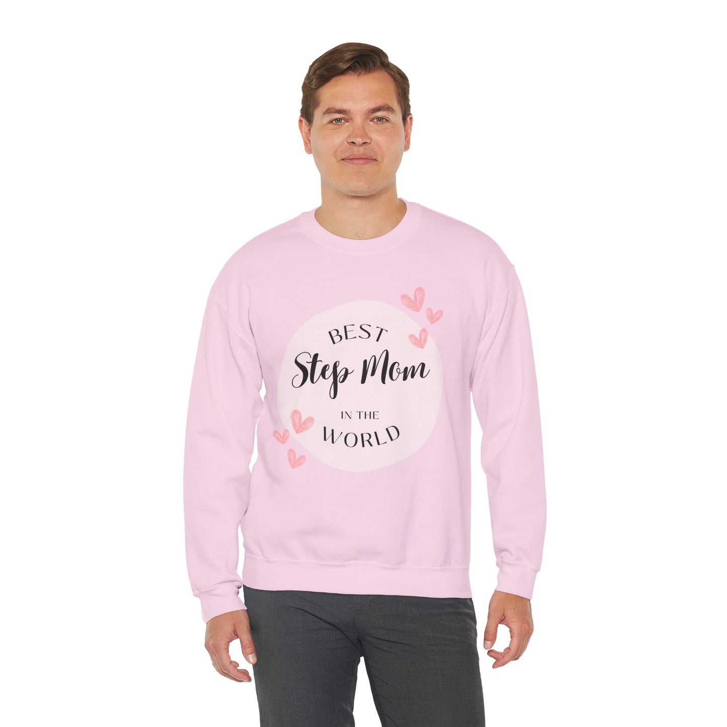 Best Step Mom Crewneck Sweatshirt – Cozy Gift for Step Moms