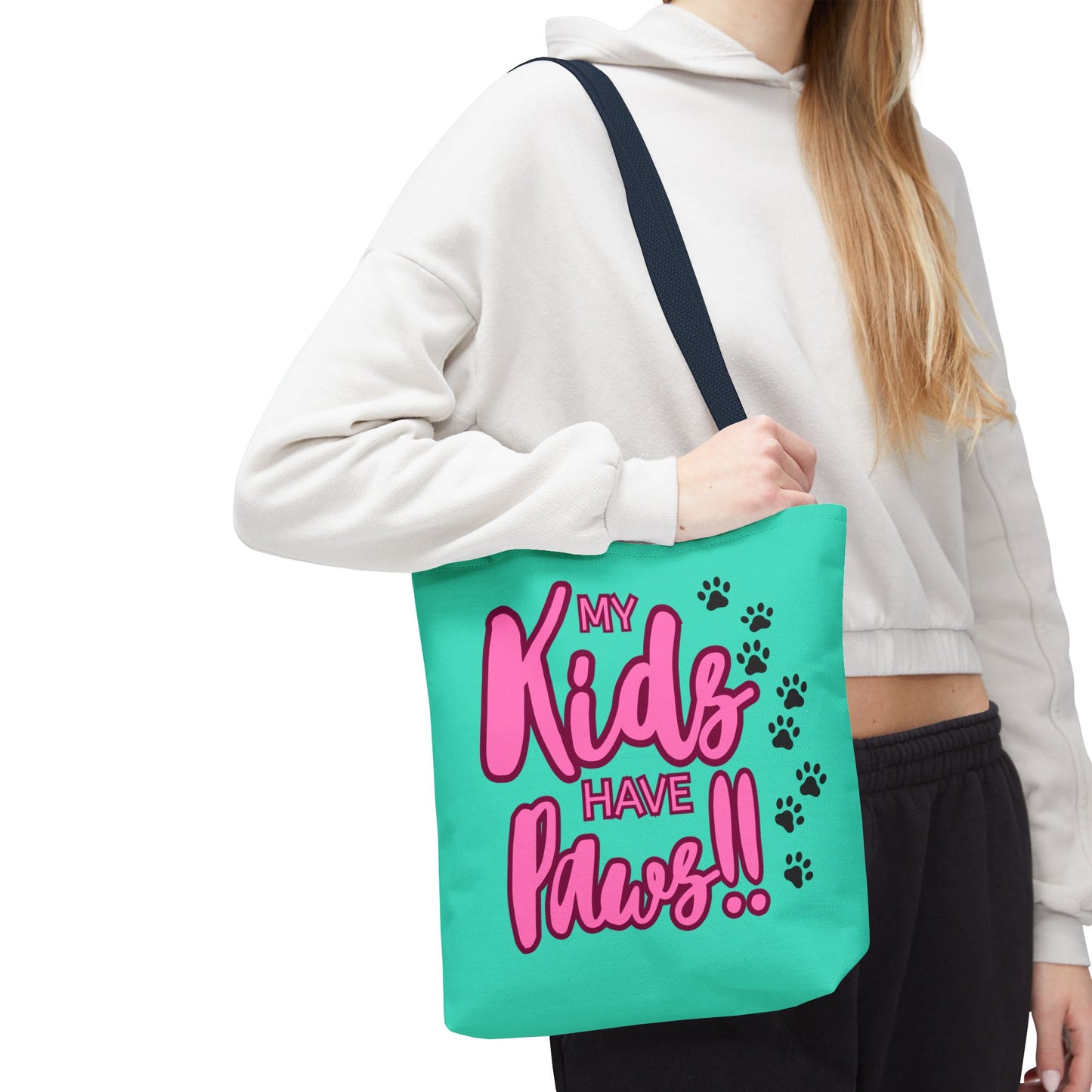 Tote Bag 13x13 My Kids Have Paws Mother