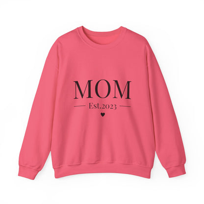 Mom Est. 2023 Crewneck Sweatshirt - Perfect Gift for New Moms