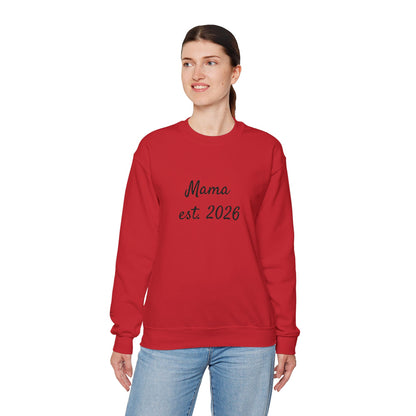 Unisex Mother's day Mama with Child Names Personalize Embroider Heavy Blend™ Crewneck Sweatshirt