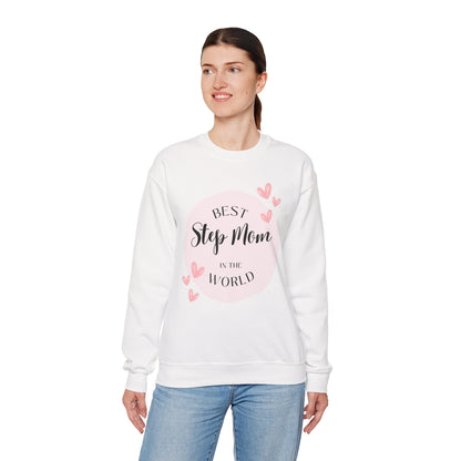 Best Step Mom Crewneck Sweatshirt – Cozy Gift for Step Moms