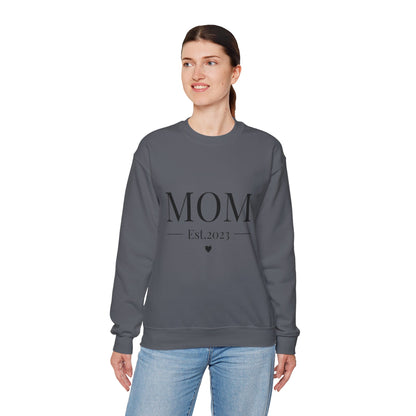 Mom Est. 2023 Crewneck Sweatshirt - Perfect Gift for New Moms