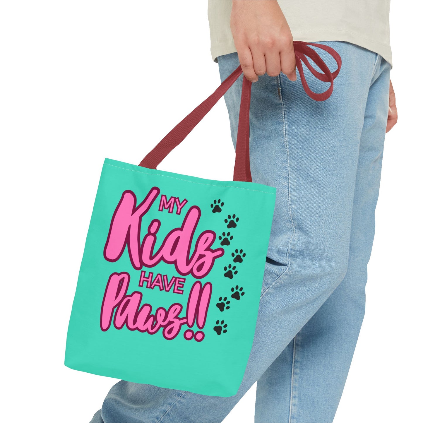 Tote Bag 13x13 My Kids Have Paws Mother