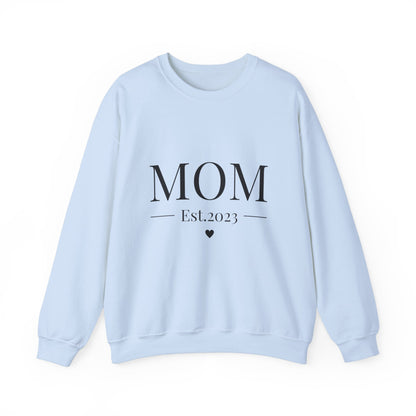 Mom Est. 2023 Crewneck Sweatshirt - Perfect Gift for New Moms