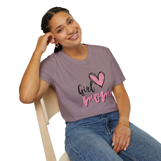 Girl Love Mom T-Shirt | Unisex Softstyle Tee for Mother's Day