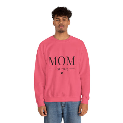 Mom Est. 2023 Crewneck Sweatshirt - Perfect Gift for New Moms