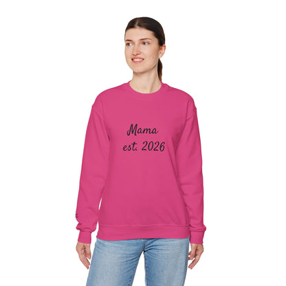 Unisex Mother's day Mama with Child Names Personalize Embroider Heavy Blend™ Crewneck Sweatshirt