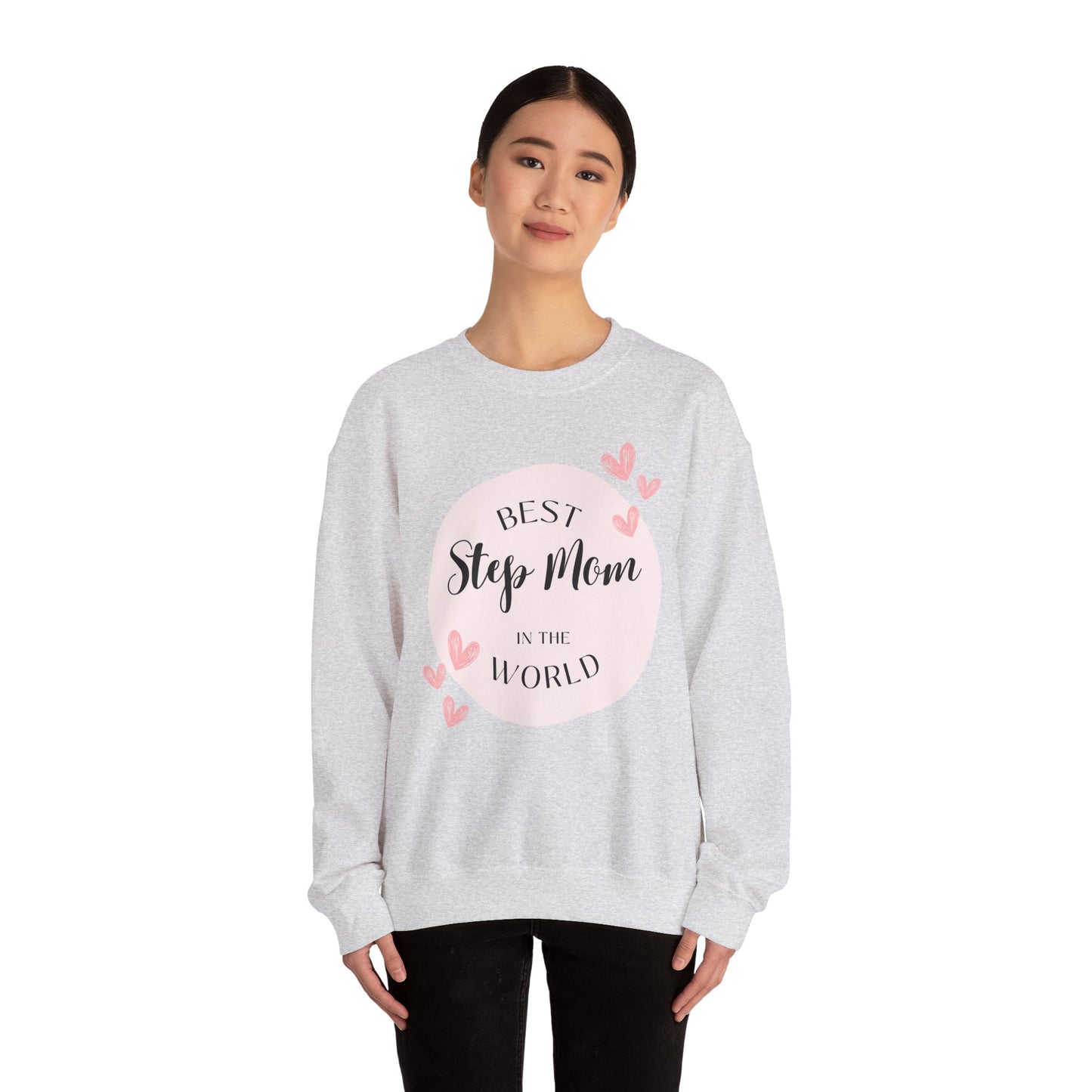 Best Step Mom Crewneck Sweatshirt – Cozy Gift for Step Moms