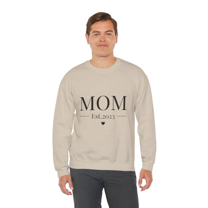 Mom Est. 2023 Crewneck Sweatshirt - Perfect Gift for New Moms