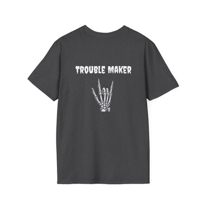 Trouble Maker Skeleton Hands Unisex Softstyle T-Shirt | Graphic Tee for Music Lovers, Gift for Concert Goers, Casual Wear, Halloween Top, [...]