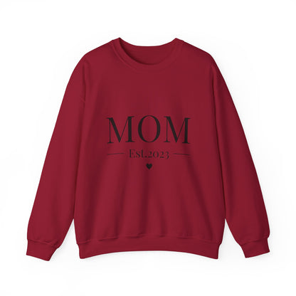 Mom Est. 2023 Crewneck Sweatshirt - Perfect Gift for New Moms