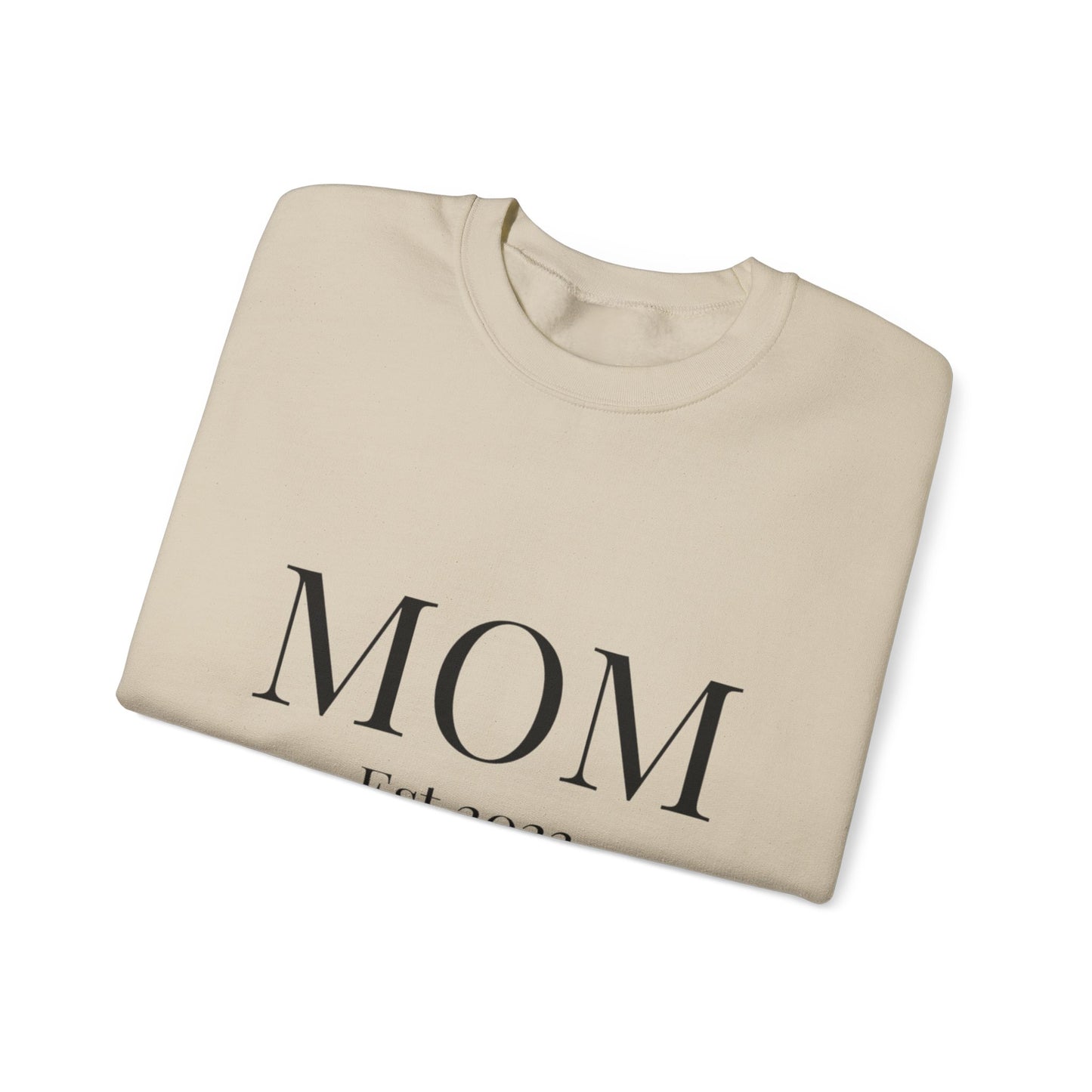 Mom Est. 2023 Crewneck Sweatshirt - Perfect Gift for New Moms