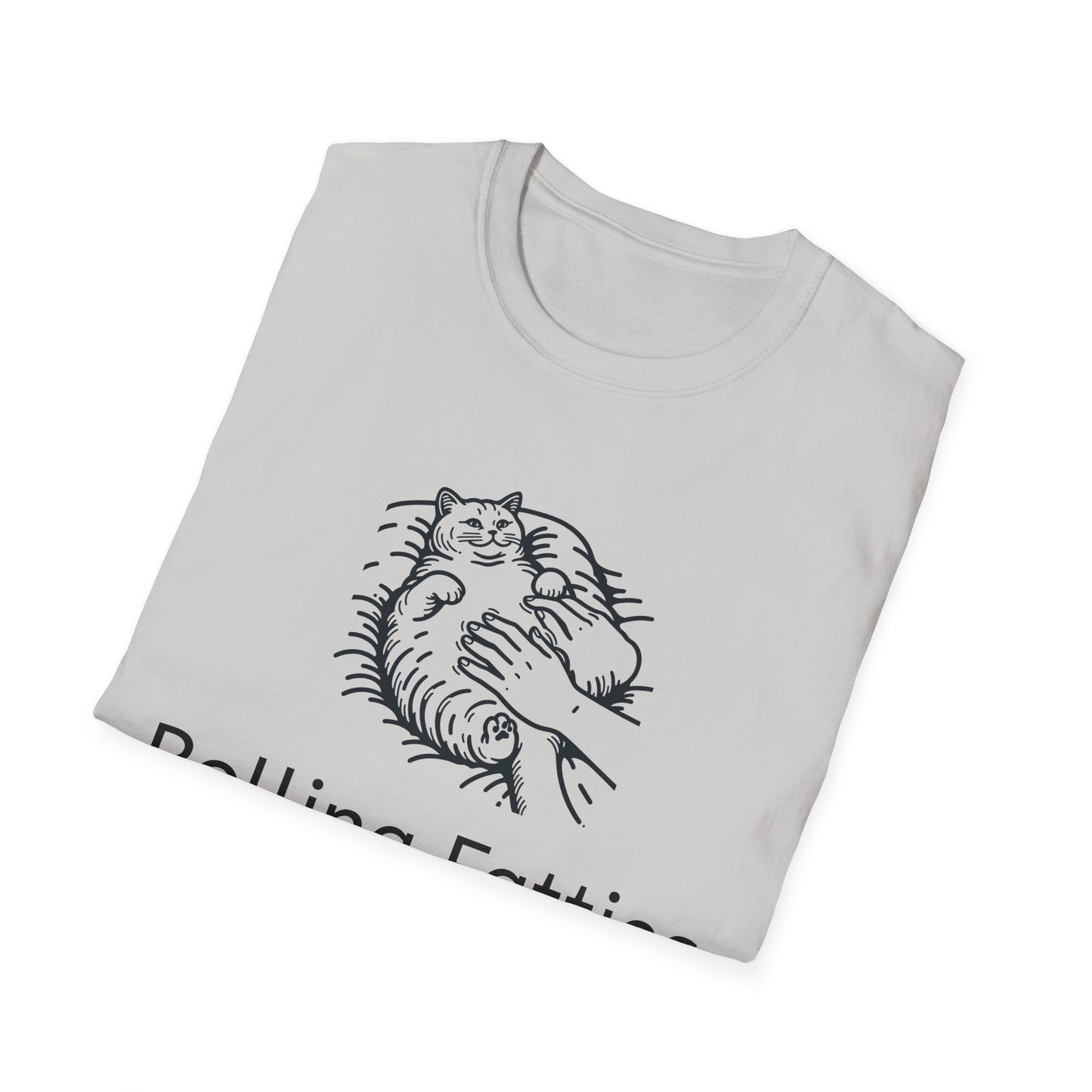 Rolling Fatties Unisex Softstyle T-Shirt, Funny Graphic Tee, Casual Wear, Gift for Hippies, Unique Gift, Birthday Apparel