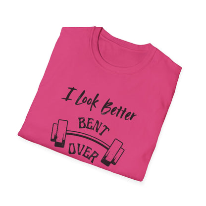 I look better Funny Fitness T-Shirt, Gym Humor Shirt, Weightlifting Gift, Workout Tee, Unisex Softstyle T-Shirt
