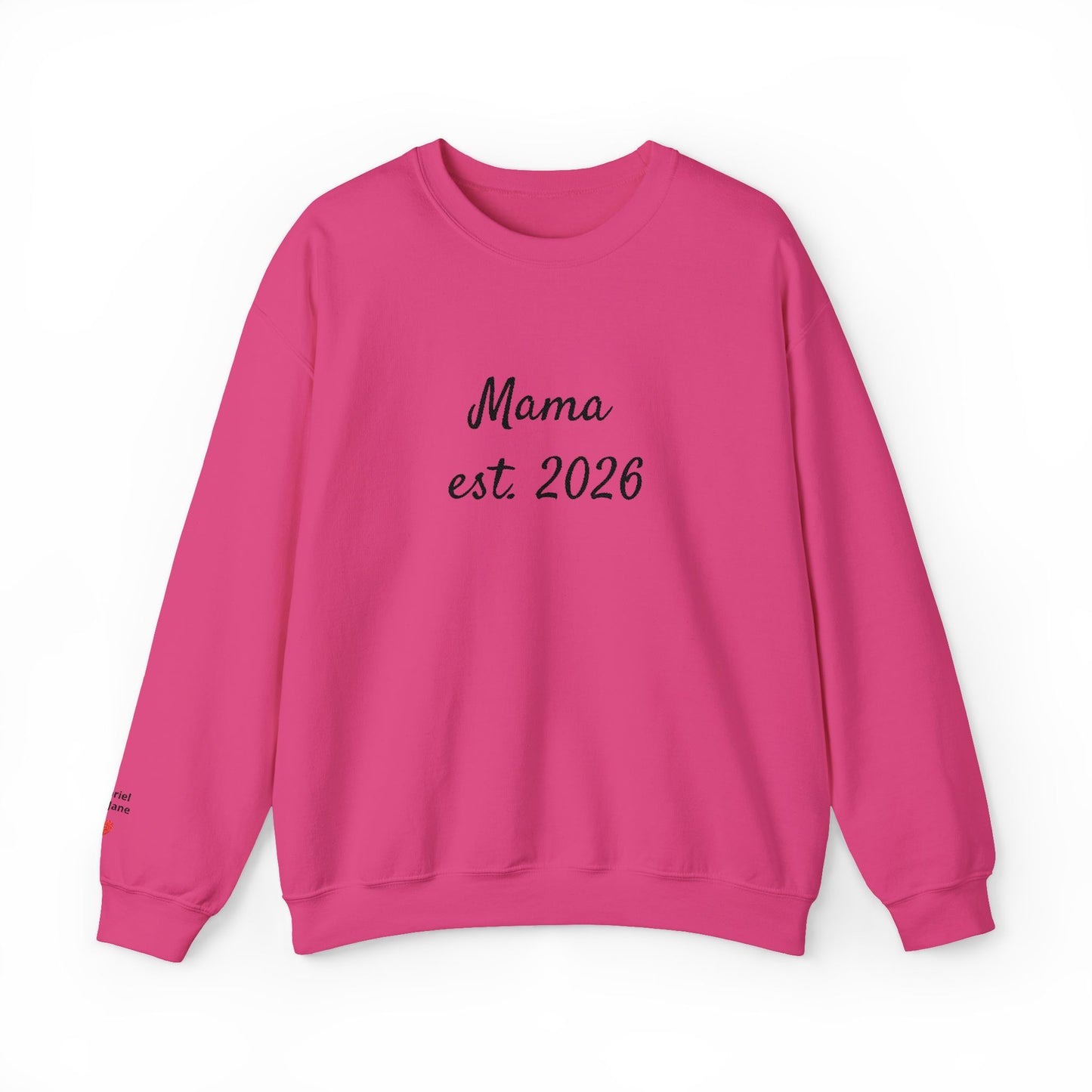 Unisex Mother's day Mama with Child Names Personalize Embroider Heavy Blend™ Crewneck Sweatshirt