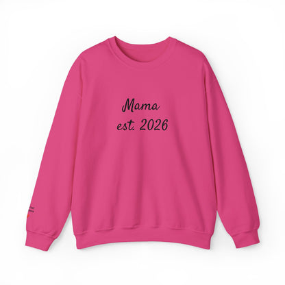 Unisex Mother's day Mama with Child Names Personalize Embroider Heavy Blend™ Crewneck Sweatshirt
