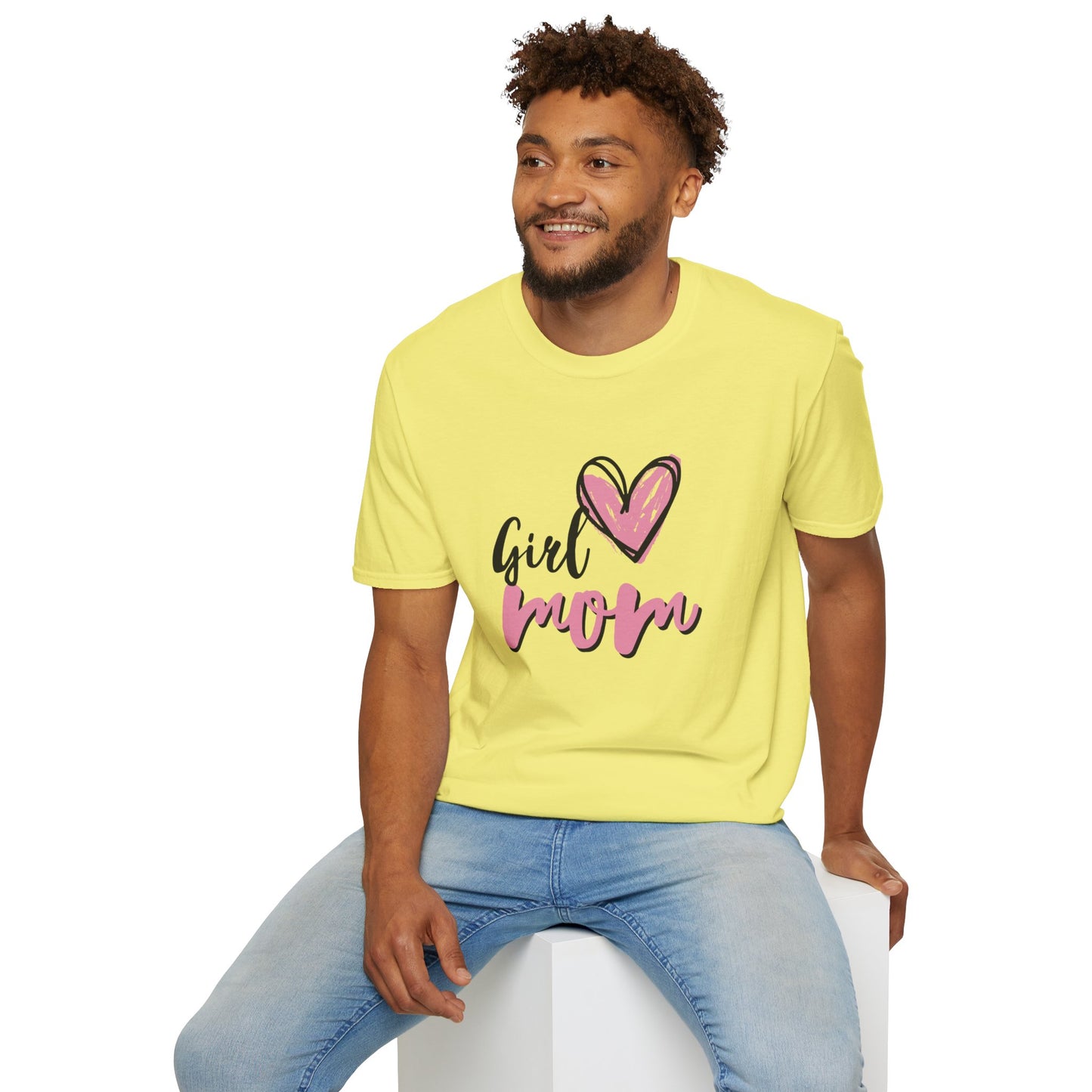 Girl Love Mom T-Shirt | Unisex Softstyle Tee for Mother's Day