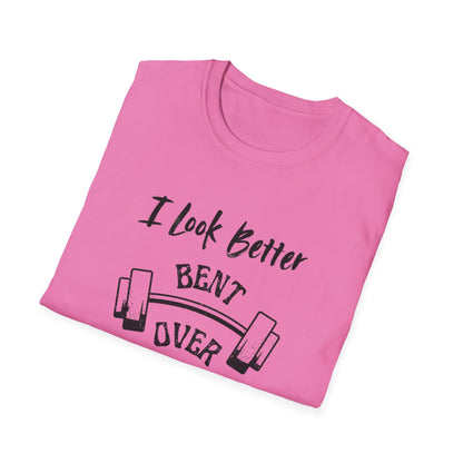 I look better Funny Fitness T-Shirt, Gym Humor Shirt, Weightlifting Gift, Workout Tee, Unisex Softstyle T-Shirt