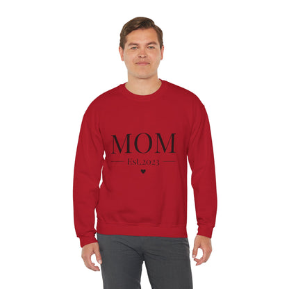 Mom Est. 2023 Crewneck Sweatshirt - Perfect Gift for New Moms