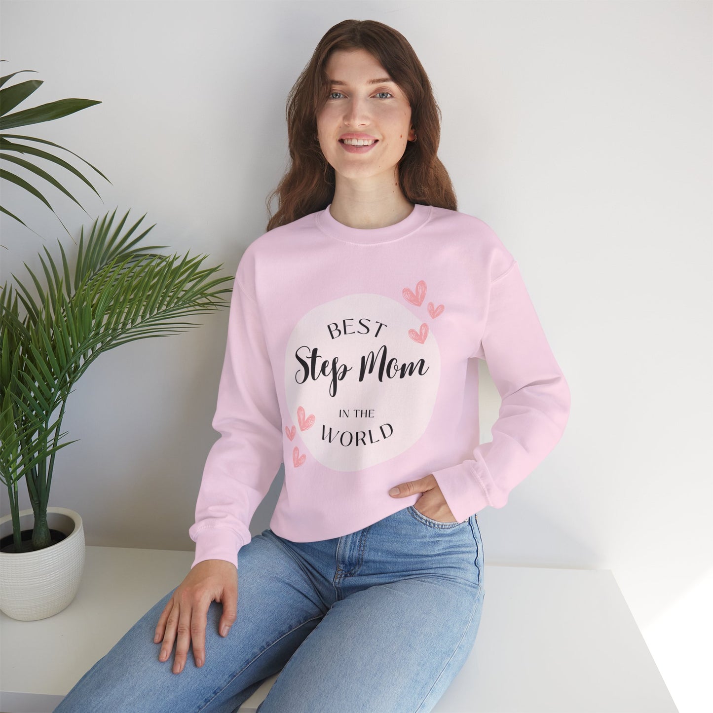 Best Step Mom Crewneck Sweatshirt – Cozy Gift for Step Moms