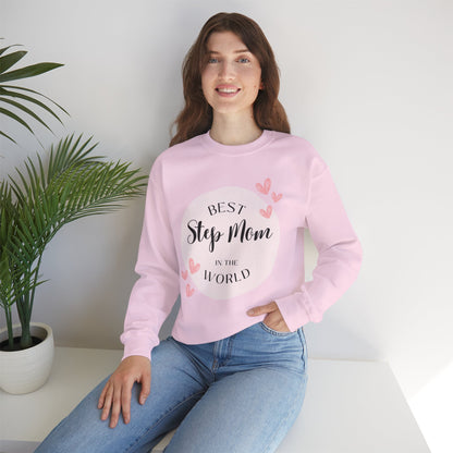 Best Step Mom Crewneck Sweatshirt – Cozy Gift for Step Moms