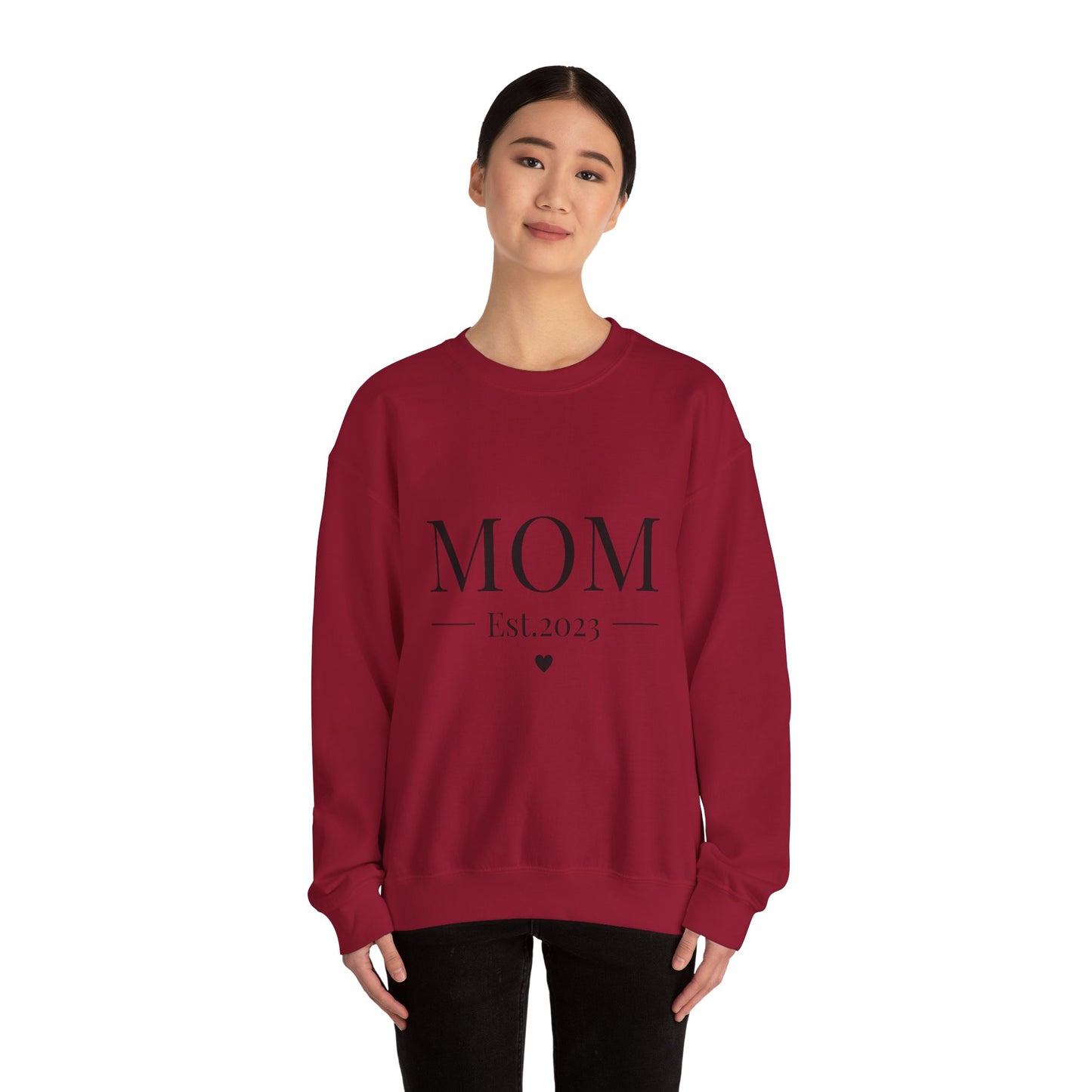 Mom Est. 2023 Crewneck Sweatshirt - Perfect Gift for New Moms
