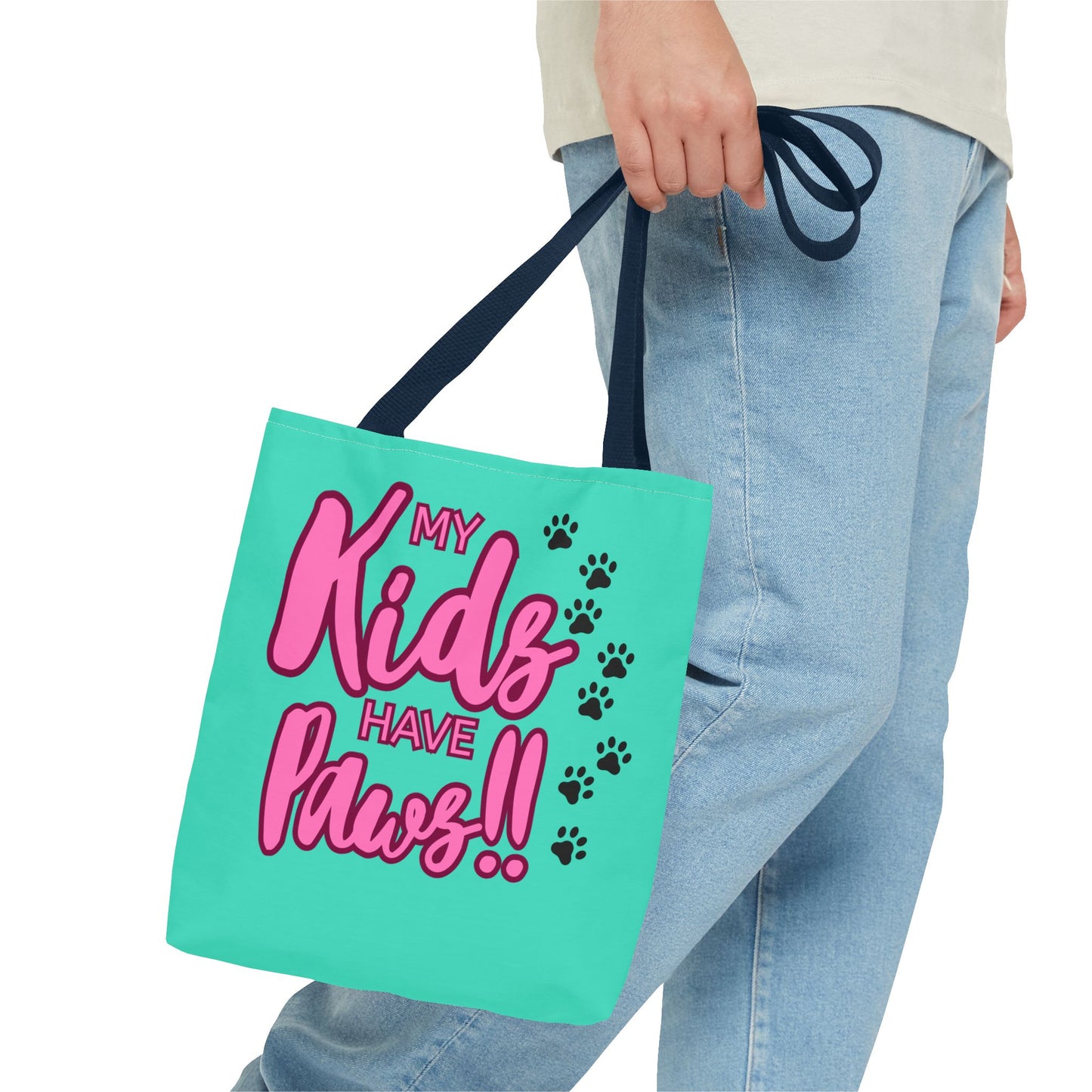 Tote Bag 13x13 My Kids Have Paws Mother