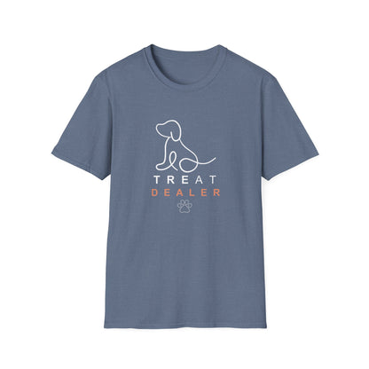 Treat Dealer Dog Lover's Unisex T-Shirt - 'Treat Dealer' Design, Pet Owner Gift, Cute Dog Apparel, Animal Lover Shirt, Dog Mom/Dad Tee, Casual Wear