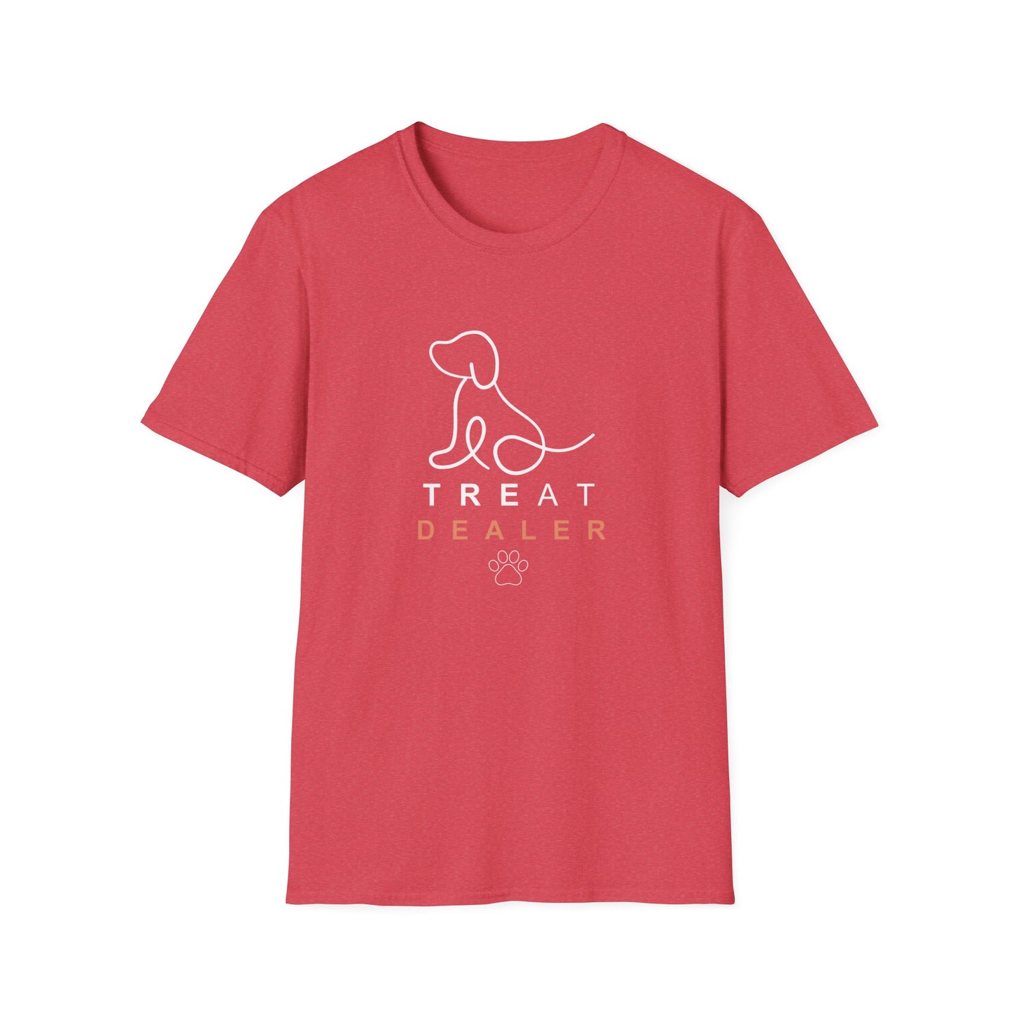 Treat Dealer Dog Lover's Unisex T-Shirt - 'Treat Dealer' Design, Pet Owner Gift, Cute Dog Apparel, Animal Lover Shirt, Dog Mom/Dad Tee, Casual Wear