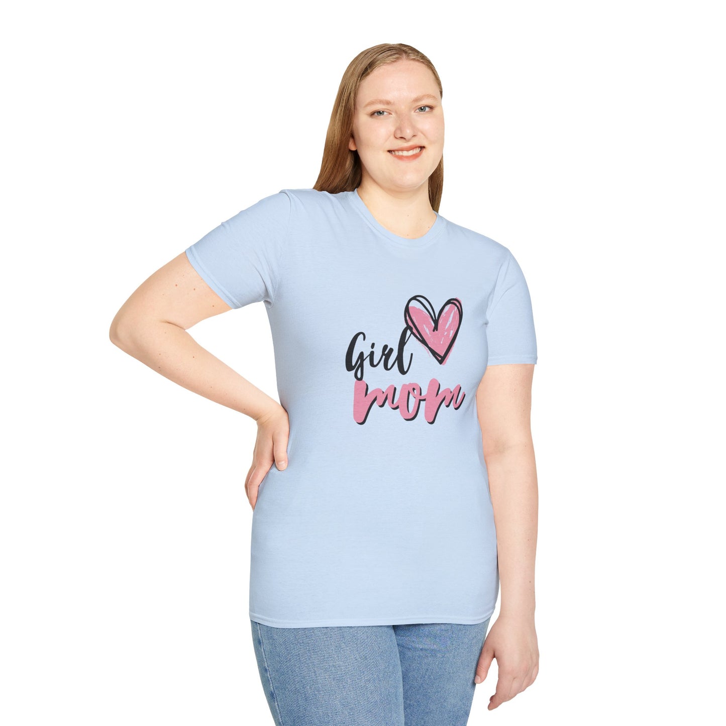 Girl Love Mom T-Shirt | Unisex Softstyle Tee for Mother's Day
