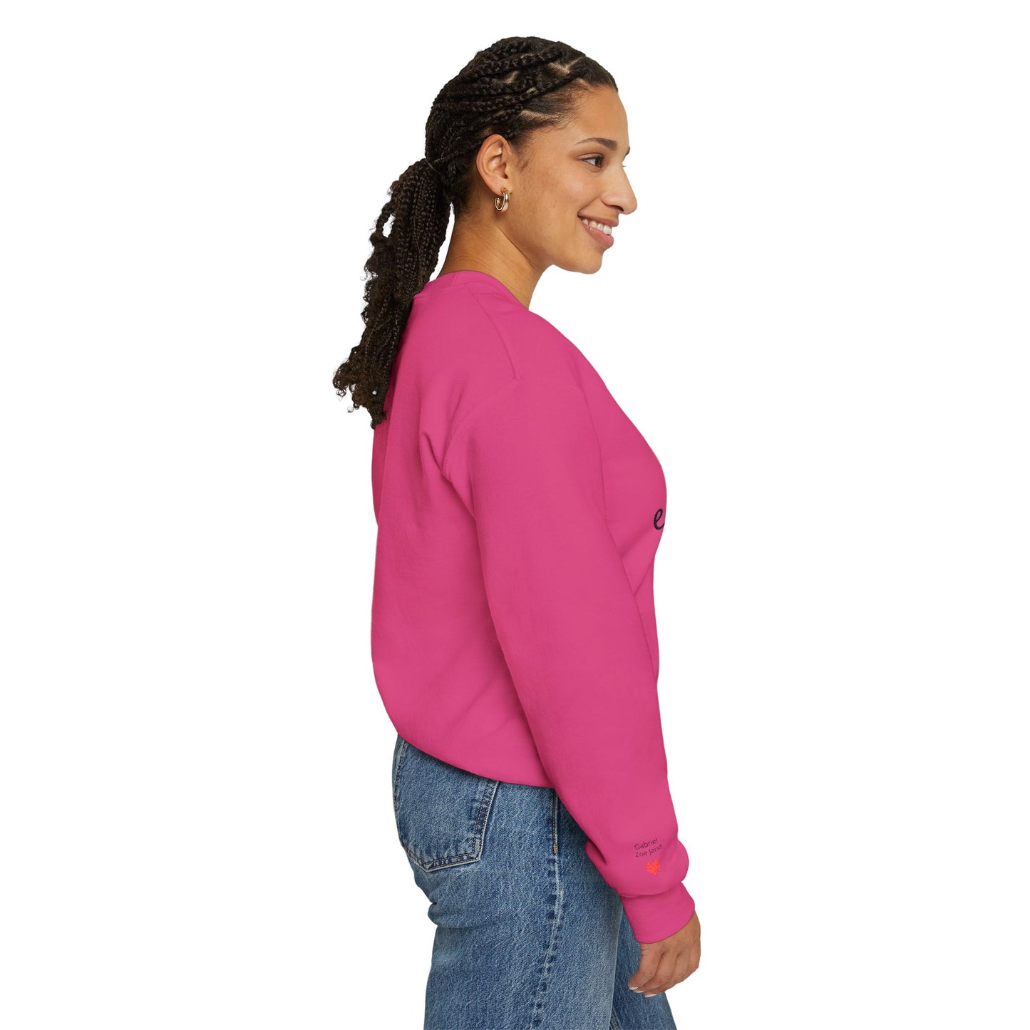 Unisex Mother's day Mama with Child Names Personalize Embroider Heavy Blend™ Crewneck Sweatshirt