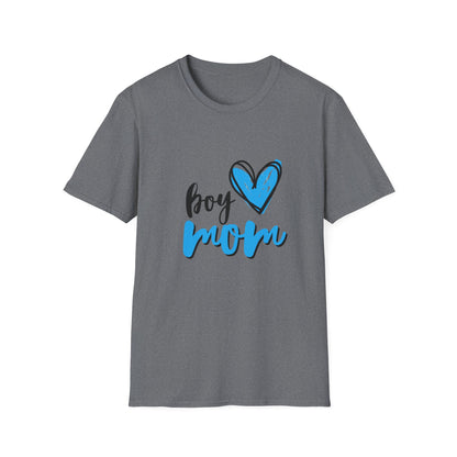 Boy Love Mom Unisex Softstyle T-Shirt | Perfect for Family Days and Celebrations