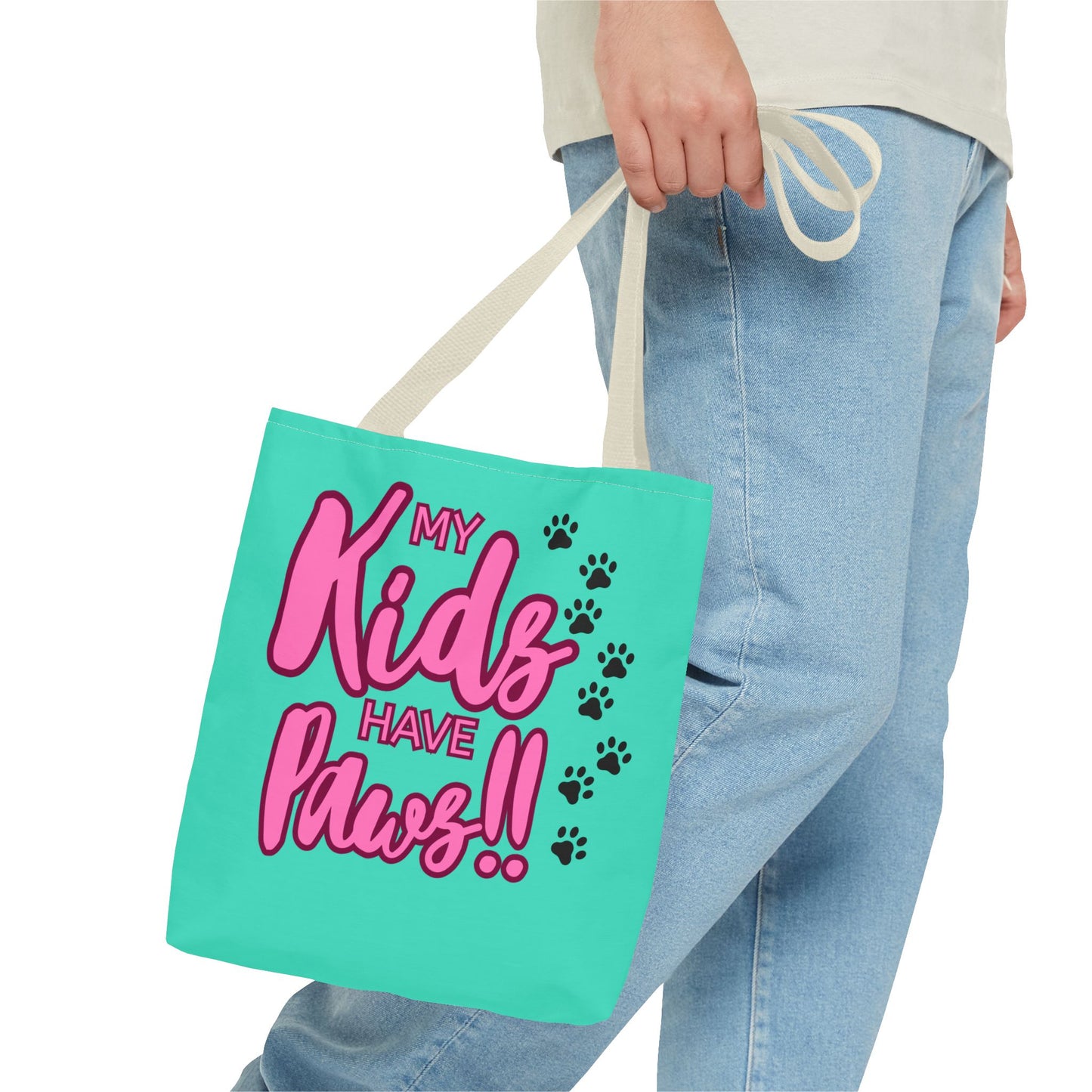 Tote Bag 13x13 My Kids Have Paws Mother